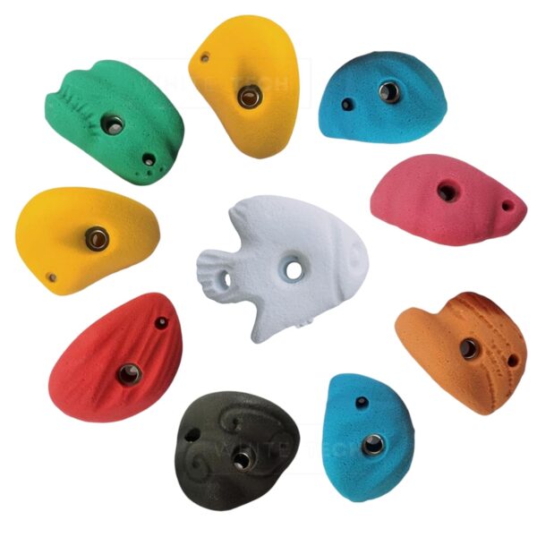 JS Defence 10 Rock Climbing Holds Multi-Colored